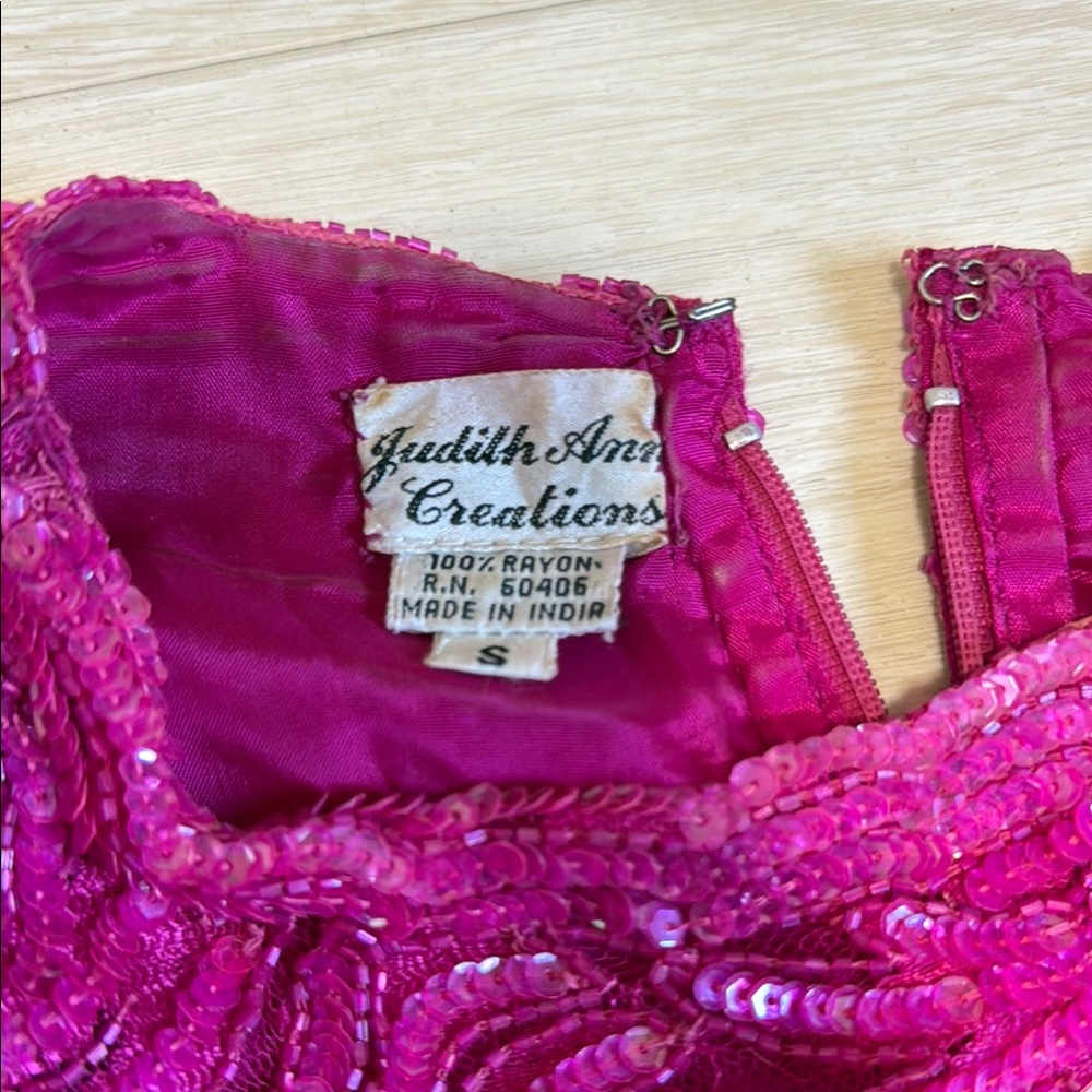 Judith Ann Creations Vintage Pink Long Sleeve Dress - Picture 4 of 8